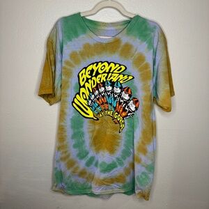 Beyond Wonderland oversized tie dye T-shirt. Size Large, worn 1 time